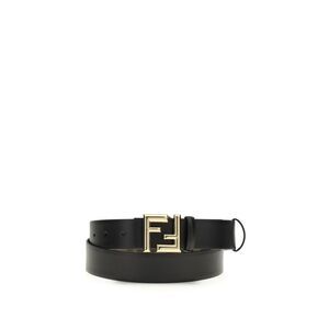 Fendi Black Calf Leather Bos Taurus Regular Men's Belt